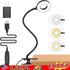 Energy Saving LED Desk Lamp W/ Flexible Arm & USB Power Reading Zoom Meetings