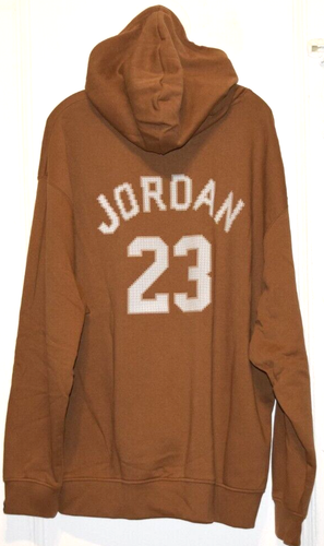 Hombre-Nike-Air Jordan-FD7465-281-Traje de chándal-Sudadera con capucha-Pantalones-Marrón-Algodón-XXL - Imagen 3 de 8