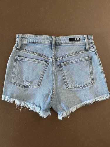 Kut From The Kloth Women's Shorts Jane High Rise Light Wash - 00 - Picture 4 of 10
