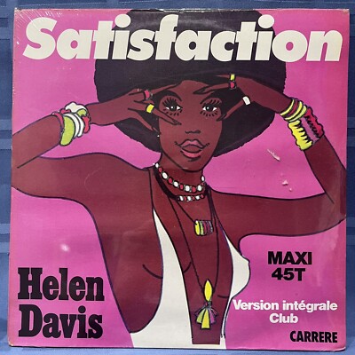 HELEN DAVIS  Satisfaction  SEALED 1977 FRENCH 12  Maxi Single ROLLING STONES