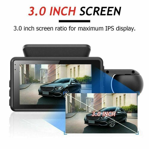 Dual Lens Car DVR Dash Cam Video Recorder G-Sensor 1080P Front And Inside Camera - Picture 2 of 10