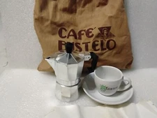 Classic Stovetop Espresso Coffee Maker, Cafe Bustello Cuban Café Brew