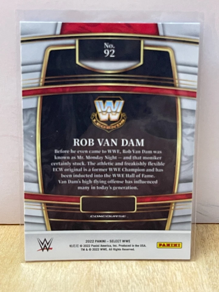 Rob Van Dam 2022 Panini Select WWE #92 WRESTLING Card - Image 2 of 2