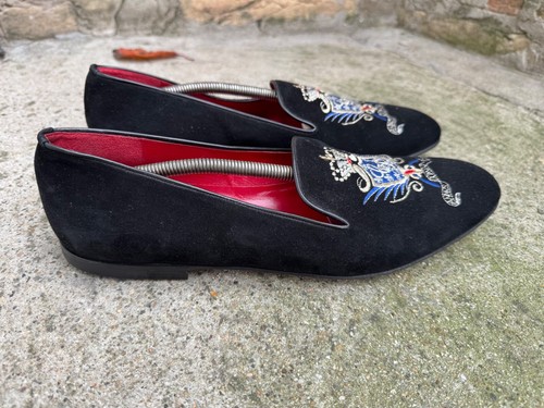 🗡️CESARE PACIOTTI🗡️LOGO🗡️(26810) Loafers Size-9