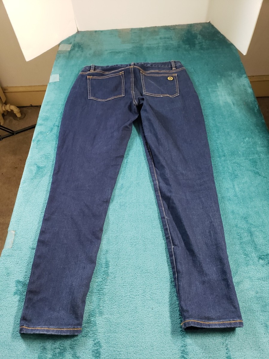 パンツ MICHAEL KORS Women Straight Pants MR4904QFAU913 Blue Michael Kors Jeans Sz 4 Womens Blue Stretch Ladies Pants
