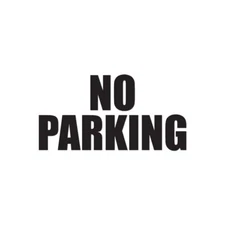 No Parking - Vinyl Decal Sticker - Multiple Colors & Sizes - ebn3555
