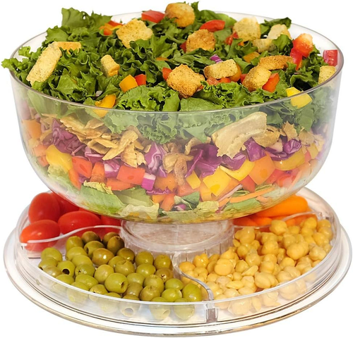 Cake Stand with Dome Cover, 6-In-1 Multi-Purpose Use, Cake Stand with Lid, Servi - Picture 6 of 9