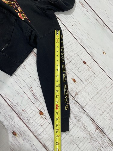 Vans Hoodie Youth Boys XLarge Black Off The Wall Flame Graphic Hooded Sweatshirt - Picture 4 of 6