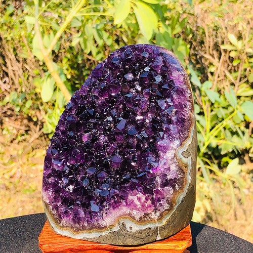 3.63LB Natural Uruguayan Amethyst Quartz Cave Cluster Mineral Specimen Healing - Picture 5 of 14