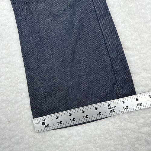 Vintage 70s Flare Denim Pants Dark Wash Youth 21x20 Western Jeans USA - Picture 8 of 9