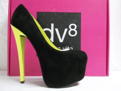 DV8 Dolce Vita Size 8 M Empress Black Suede Pumps New Womens Shoes - Picture 3 of 7