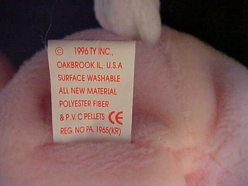TY Hoppity Beanie Babys Original im Ruhestand S. Korea SELTENE Etikett Fehler 1996 gebraucht - Bild 10 von 13