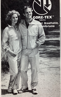 Moss Brown Running Suit Print Ad Original Vintage 1981 Rare