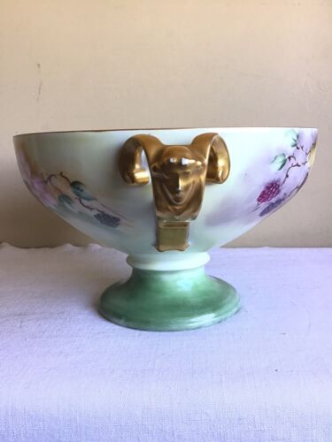 Antique Rosenthal Selb Bavaria Germany Empire Painted Porcelain Compote Bowl - Picture 3 of 14