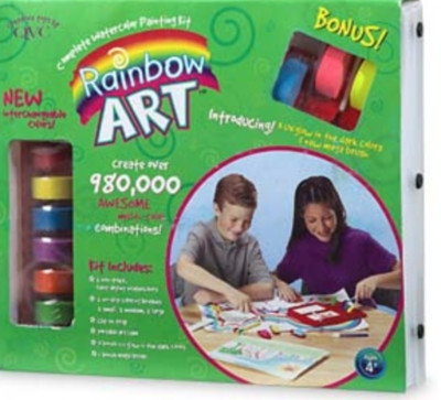 2 Rainbow Art Watercolor Set. Watercolors With 8 Extra Stencils. | Ebay