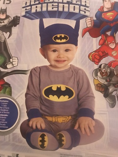 DC Super Friends Batman Halloween Costume- Infant 0-6 Months - Picture 2 of 7