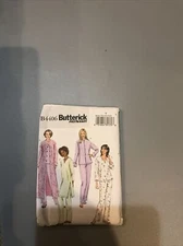 Butterick B4406 SIZE XSM-MED Pajamas Robe Tunic Pants Factory Fold Uncut