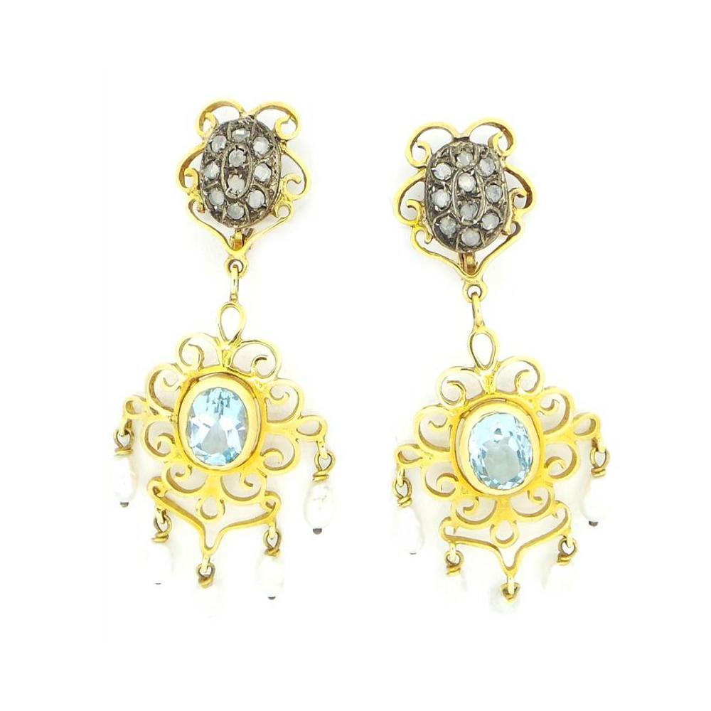 Pendientes Artigianale women 10048726 gold yellow gold Diamante Pendientes Artigianale women 10048726 gold yellow gold Diamante
