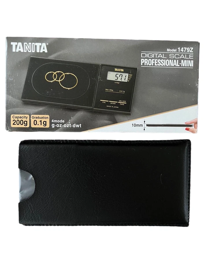 Tanita 1479Z Professional Digital Mini Scale, Pocket Size Scale 0.1 to 200 gr. - Image 3 of 4