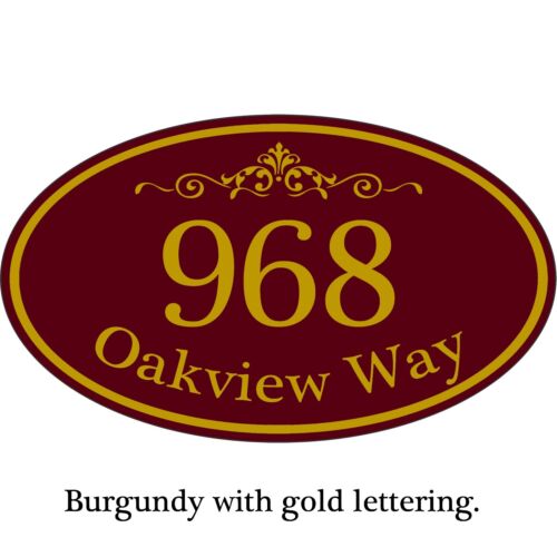 Custom Home Address Plaque Aluminum 12" x 7" Sign Personalized - Picture 12 of 18
