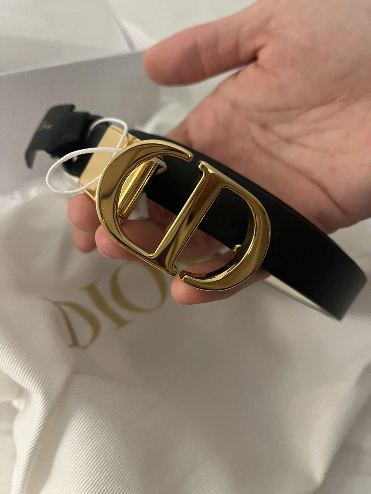 Dior 30 Montaigne Reversible Belt Size 75