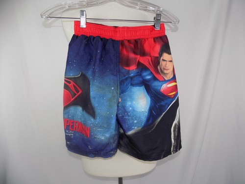 Lot of 2 DC Comics Batman Superman Swim Trunks Board Shorts & Shirt Youth Medium - Picture 4 of 6
