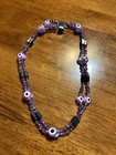 Pretty Black/Purple Beaded Magnetic Necklace - Create Multiple Lengths/Design — photo 3
