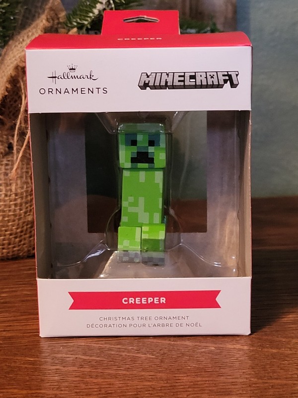 Hallmark Ornament  Red Box  ~  CREEPER    MINECRAFT