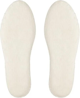 KNIXMAX Wool Sheepskin Felt Thick Fluffy Shoes Insoles Boots Inner Soles Unisex Warm UK