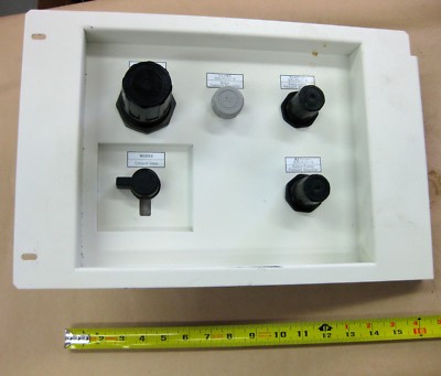 Lot SMC Pneumatic 4 Regulator Bank IR2010-02BG AR2060-01BG-Q AR4000-03-Q Panel