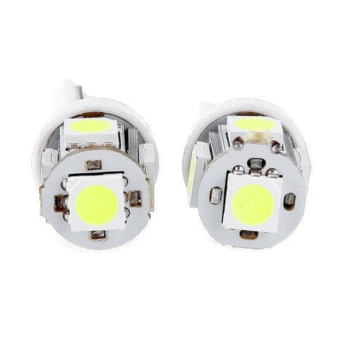 100X White T10 5050 5 SMD Wedge LED Bulbs Car Instrument Gauge Dash Light Lamps - Picture 3 of 6