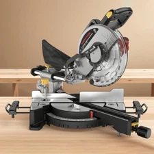 Marvtool 10-inch Sliding Compound Miter Saw 15 Amp0-45° W/ Extension Table Bevel