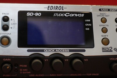USED Roland Edirol SD-90 Studio Canvas MIDI Sound Module Interface