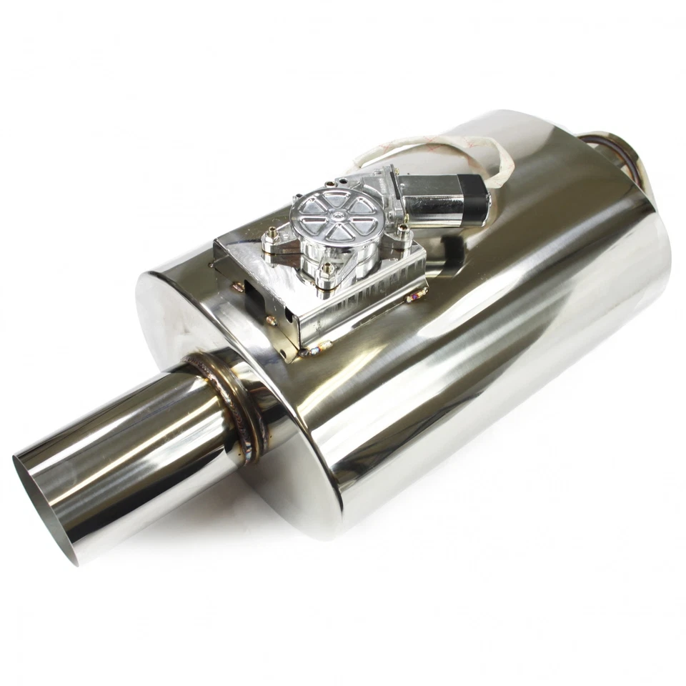 3,5" / 89mm las Válvulas de Escape Silenciador Plegado Con Solapa Escape, - Imagen 2 de 4