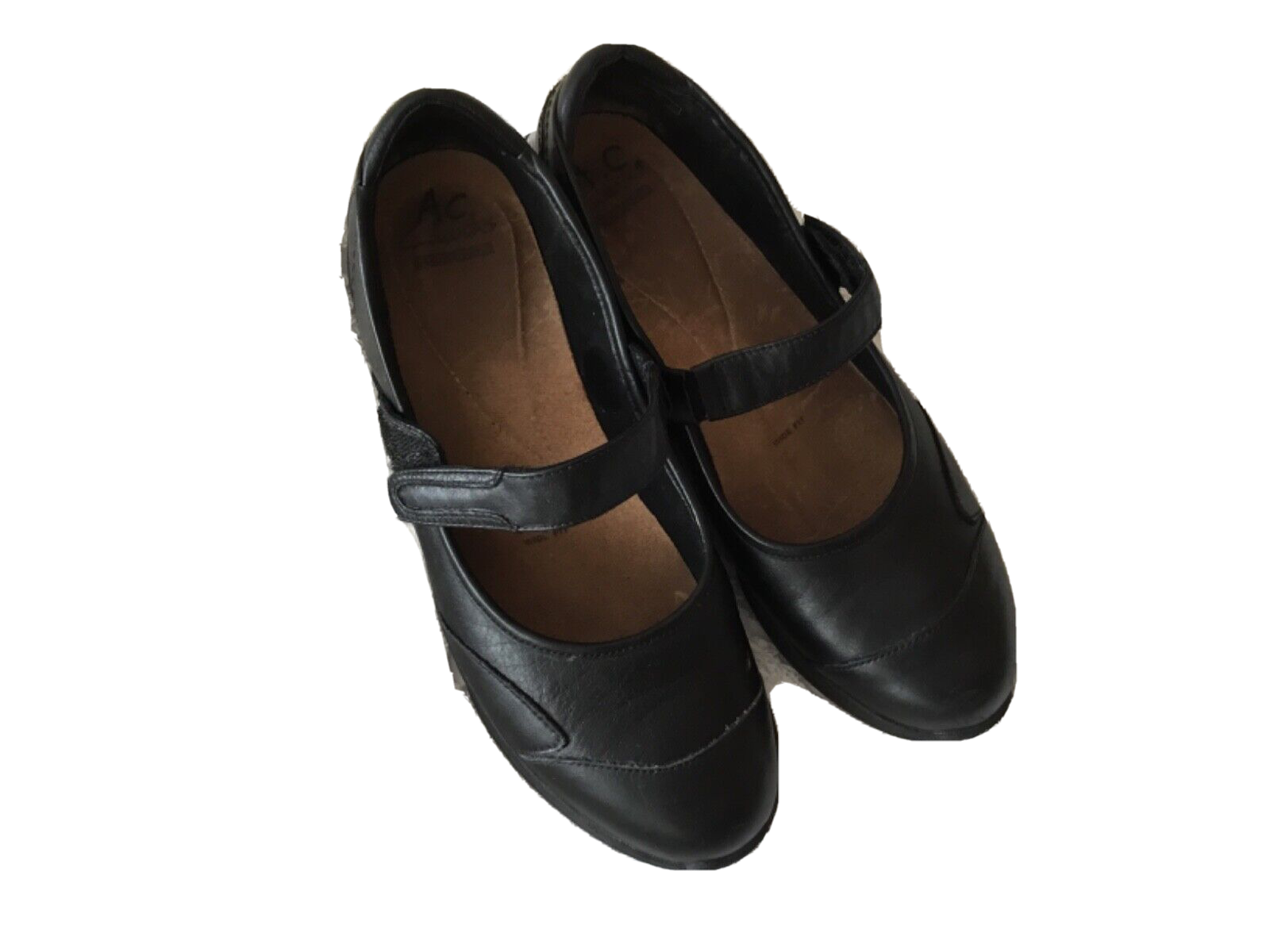 Clarks Ladies Size6.5E Black Leather Mary Jane Appley Walk Comfort ...