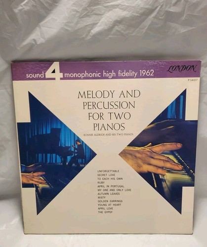 Ronnie Aldrich And His Two Pianos - Melody And Percussion For Two Pianos -  LP - Foto 1 di 5