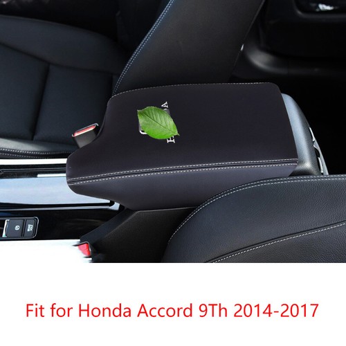 For Honda Accord 14-201 Black&White Leather Central Console Armrest Box Holster - Picture 2 of 11