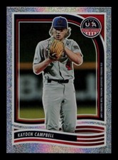 2024 Panini Stars And Stripes Kayden Campbell #174 Silver Sparkle