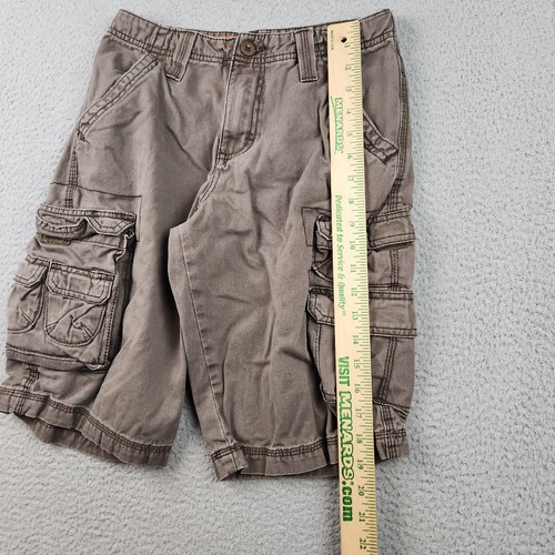 Lee Dungarees Cargo Shorts Boy's 14 Regular Brown Canvas Outdoor Skater Baggy - Picture 6 of 9