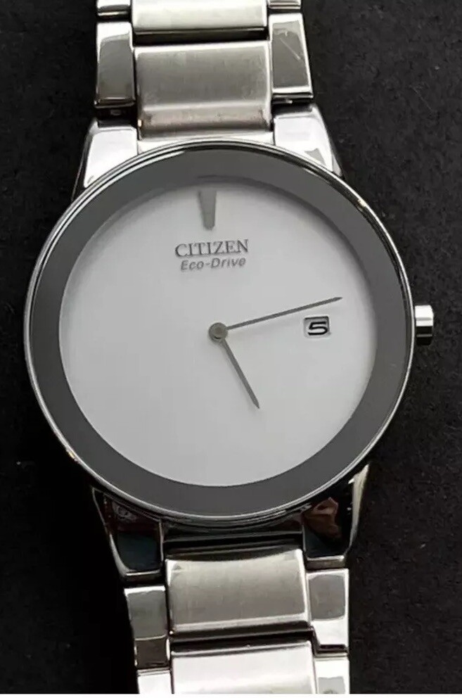 Citizen Eco Drive 40mm Jumbo Stainless Steel Watch J165