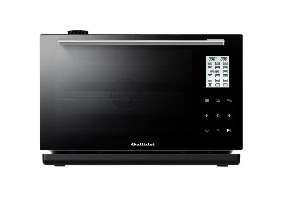 GALLIDEI 28L Steam with Combi Convection Oven Touch Panel LCD Screen Gloss Black