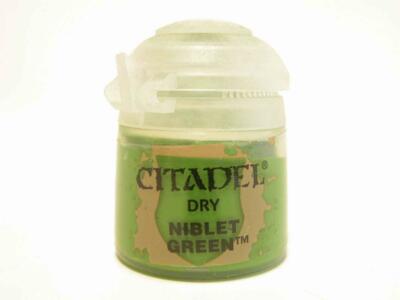 Niblet Green Citadel DRY Paint 40k Warhammer Games Workshop Color 12ml 23-24