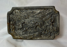 1983 Siskiyou Mark Twain Roughing It Belt Buckle G27