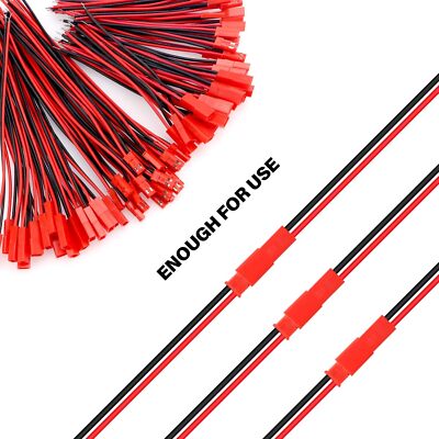10 Paia 100mm 200mm 2 Pin JST Connettore Maschio Femmina Connettore Cavo Filo Per Giocattoli RC Batteria Lampada A LED - Foto 10