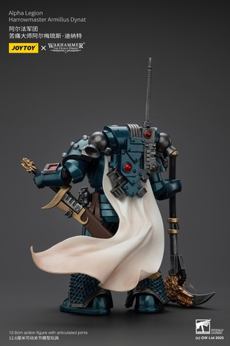 JOYTOY Warhammer 1/18 Action Figure Alpha Legion Harrowmaster Armillus Dynat - Foto 9 di 16