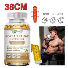 Korean Red Panax Ginseng 1600mg - 120 Capsules - Extra Strength NON-GMO