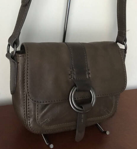 frye & co. Leather Small Crossbody ~ Adelaide ~ Stone - Picture 2 of 8