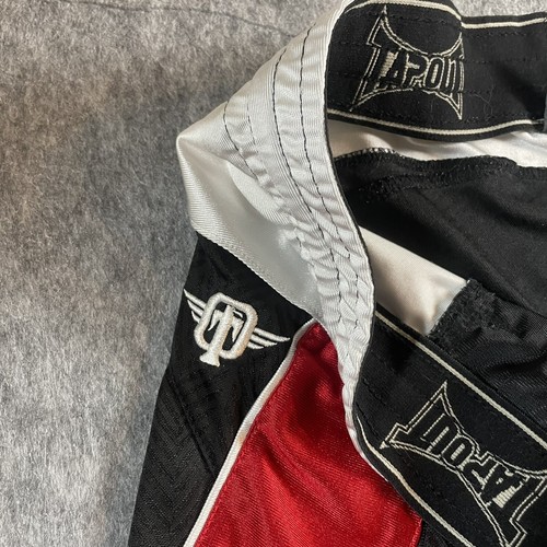 Tapout MMA Fight Shorts Trunks Jujitsu Men's Large Black Red White - Picture 4 of 8