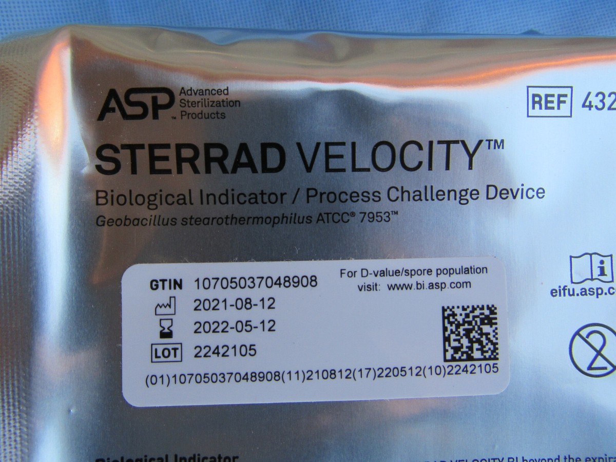 CNPOrangeBud 0.5ml最高品質 CRDP CRDH1 STERRAD VELOCITY BIOLOGICAL INDICATOR 43210 (x) 05/2022 for