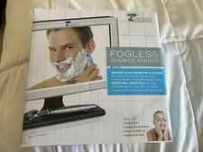 NEW ToiletTree Products Fogless Shower Mirror With Squeegee antifog Bath
